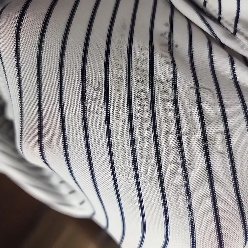 Vineyard Vineyard Performance Polo Blue White Stripe Size 2XL - Picture 5 of 5